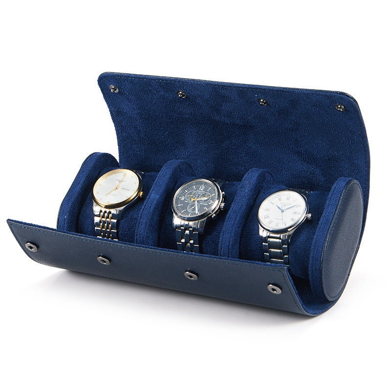 Premium Leather Watch Roll (3 Slots)