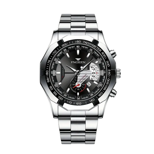 Scott | Men's Large Dial Creative Calendar Wristwatch | 44mm