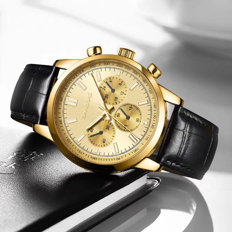 Casual Sport Military Business Leather Quartz Watch™