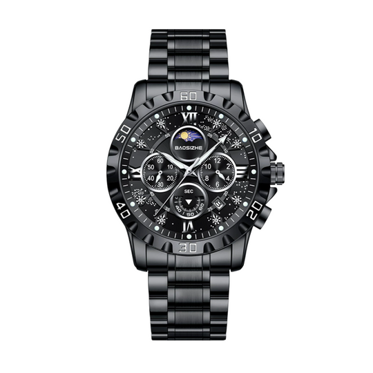 Rex | Opulent Chronograph Watch with Sleek Metal Band
