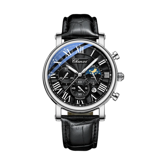Gregory | Chrono Lunar Leather Watch
