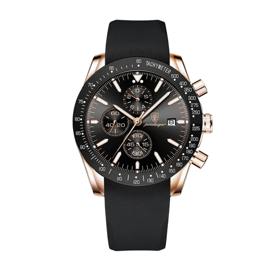 David | Stylish Men’s Chronograph with Versatile Strap Options | 44mm