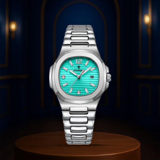 Evan | Refined Dial Detailing Sleek Integrated Steel Design Watch