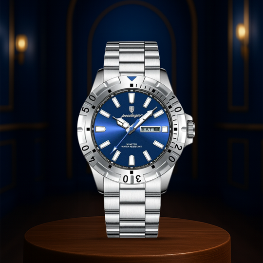 Maverick | Sporty Rotating Bezel Stainless Steel Watch