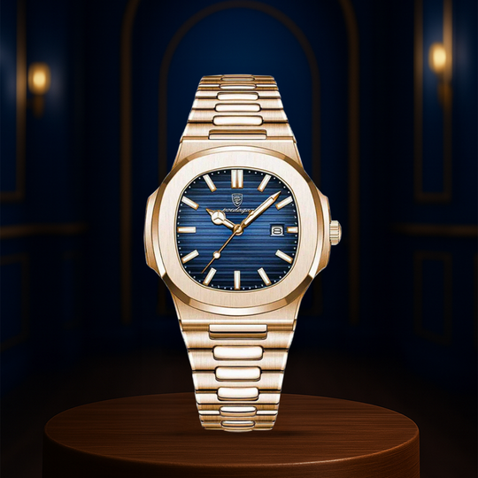 Adriel | Refined Rose Gold Finish Elegance Framed Watch