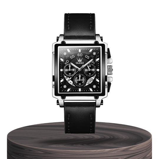 Joseph | Stylish Men’s Chronograph Watch with Unique Square Case | 42x45mm
