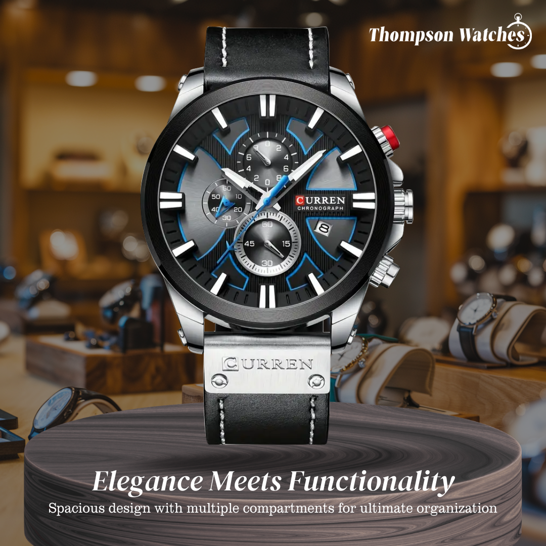 Easton | Men's Multifunction Glow-in-the-Dark Quartz Watch