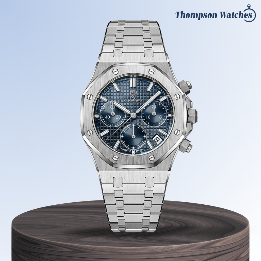 Damian | Iconic Steel Frame Bold Chronograph Design Watch