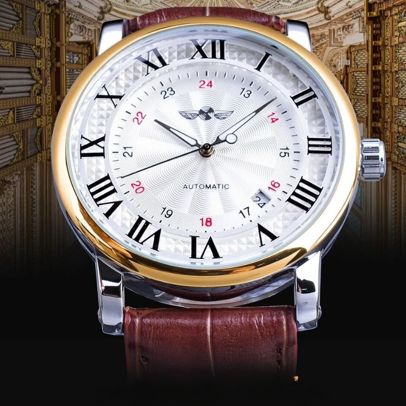 Amelia™- Luxury Leather Full Automatic Watch