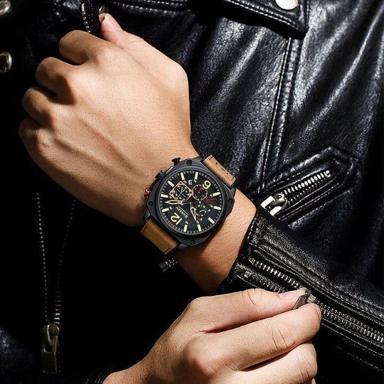 Harry Melbourne® - Excellent Business Leather Quartz Watch