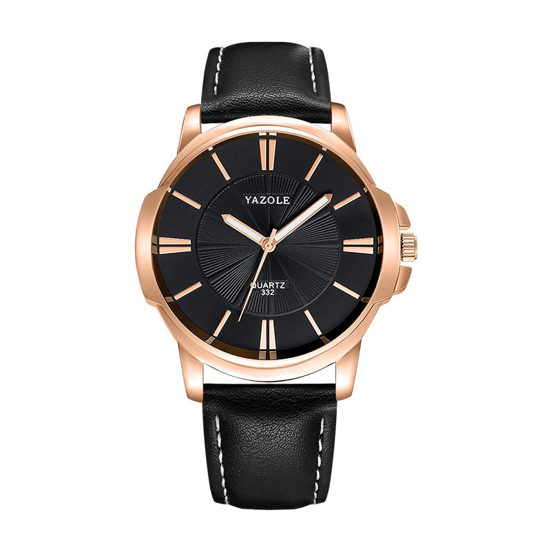 Andrew™ -Luxurious Blue Glass Leather Watch