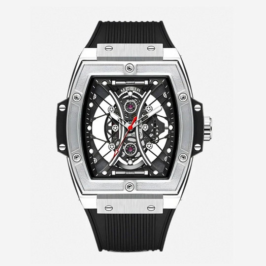 Ryker | Striking Tonneau Case Futuristic Skeleton Build Watch