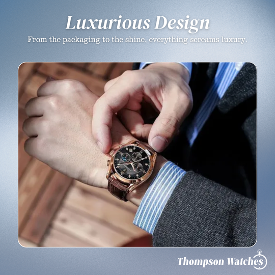 Darian | Classic Textured Leather Strap Watch