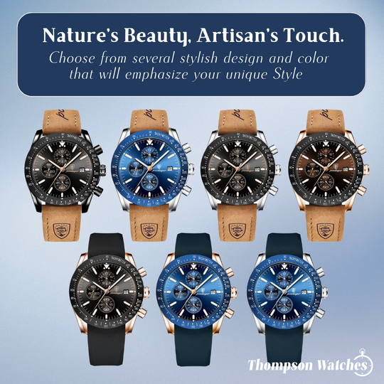 David | Stylish Men’s Chronograph with Versatile Strap Options | 44mm