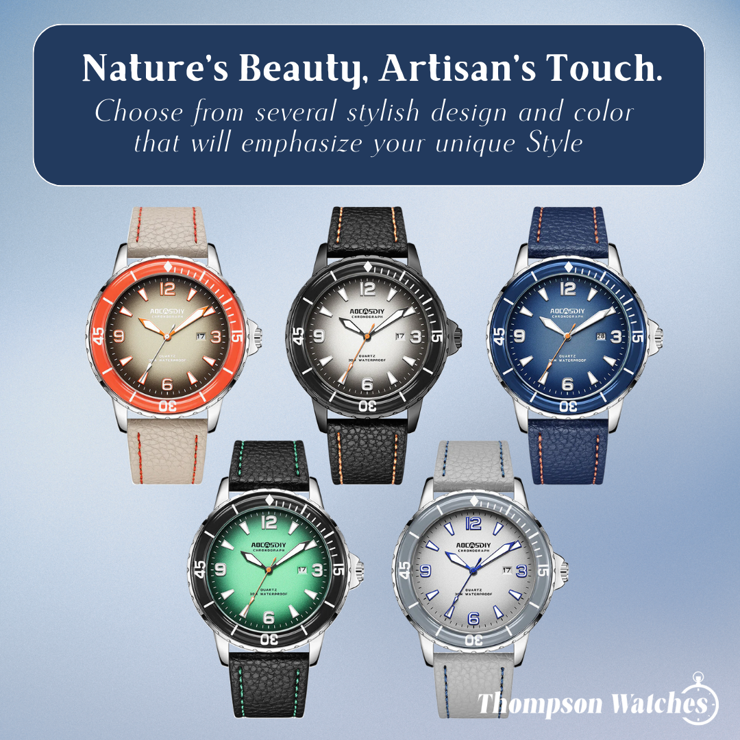 Jeferson | Rugged Men’s Leather Watch