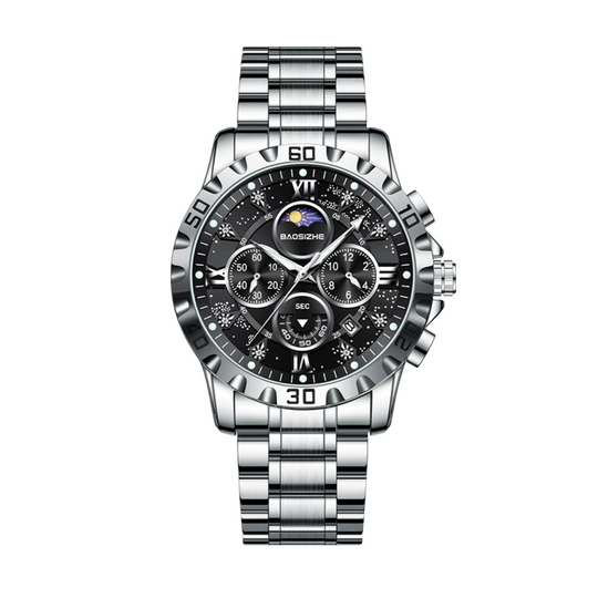 Rex | Opulent Chronograph Watch with Sleek Metal Band