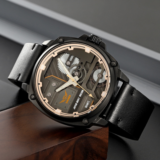 Quartz Leather Men's Watch