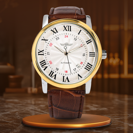Amelia™- Luxury Leather Full Automatic Watch