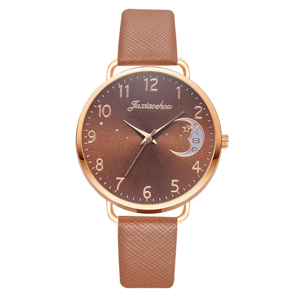 Liam - Set with Watch and Bracelets with Moon Phase Dial