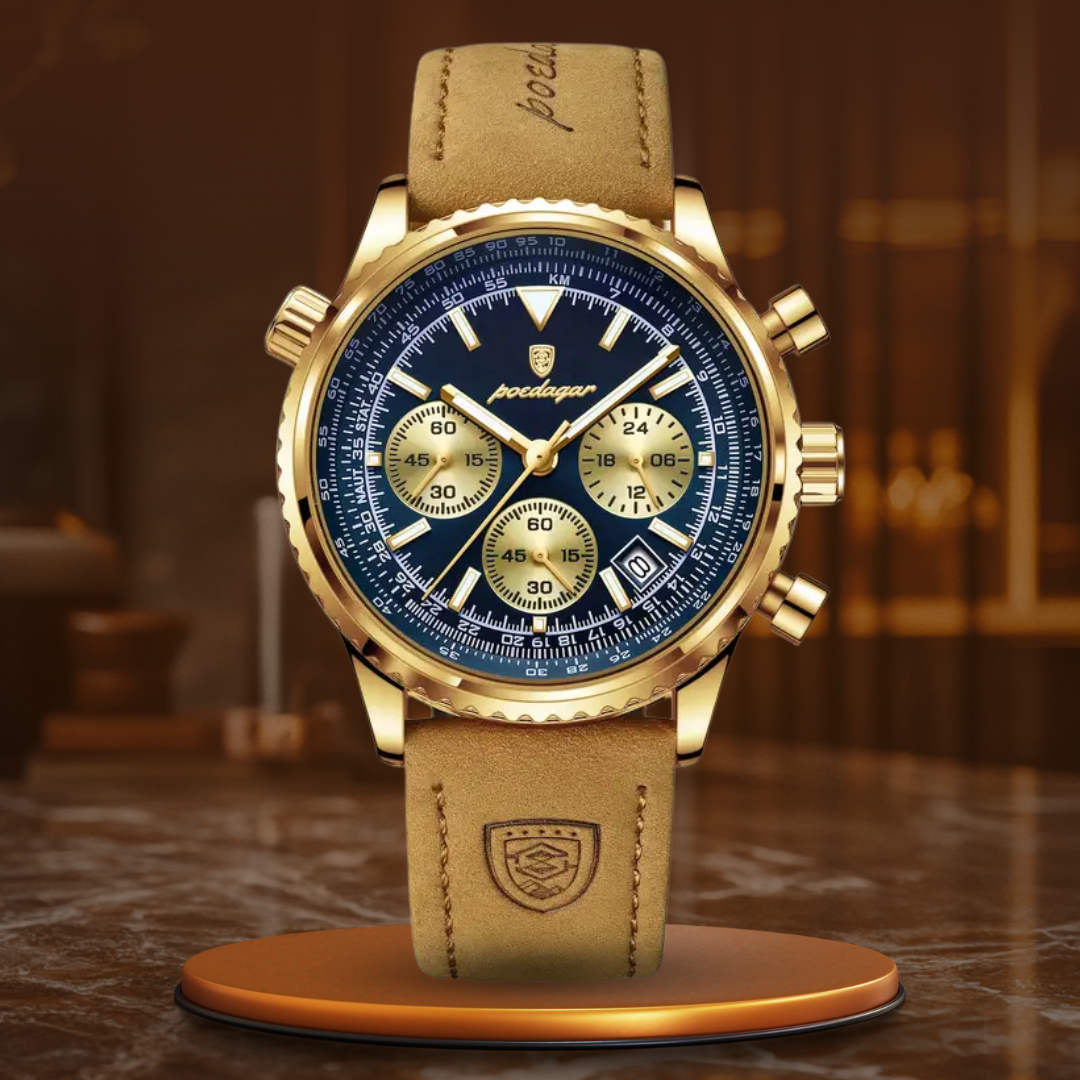 Umberto™ | Plated Chronograph Watch