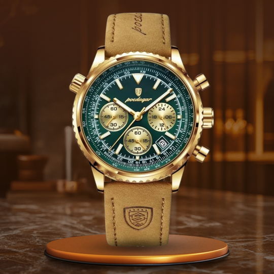 Umberto™ | Plated Chronograph Watch