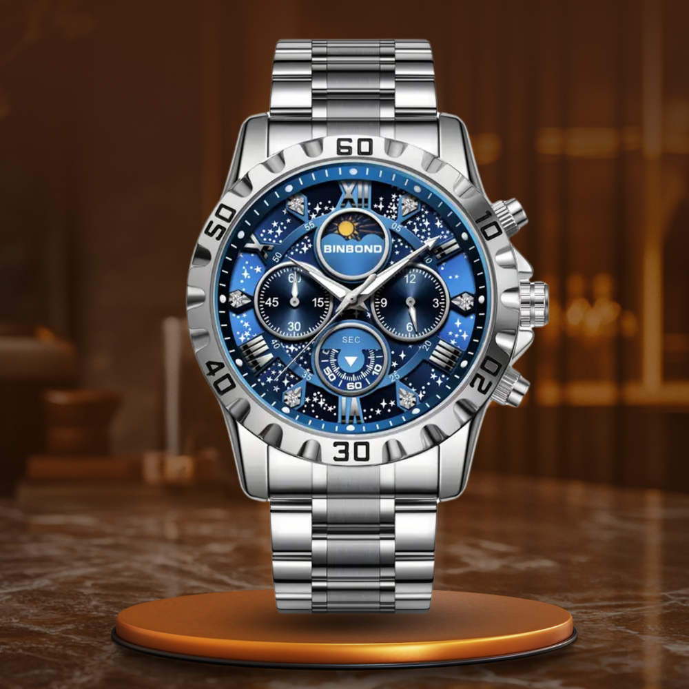 Gregory® - Chronograph watch with metal band