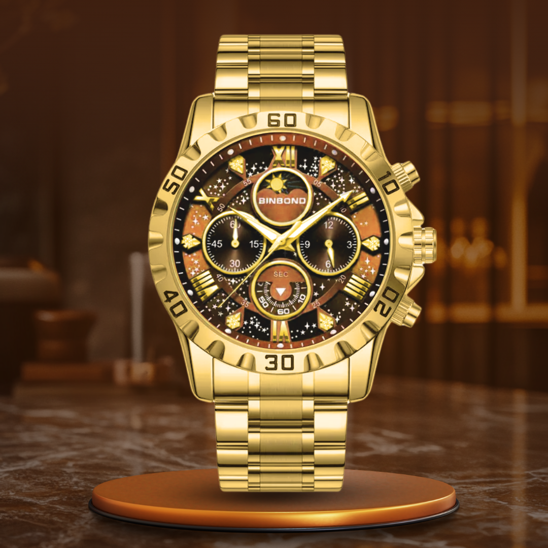 Gregory® - Chronograph watch with metal band