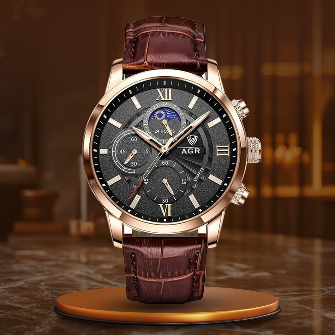 Harry Melbourne® - Luxurious Leather Quartz Watch