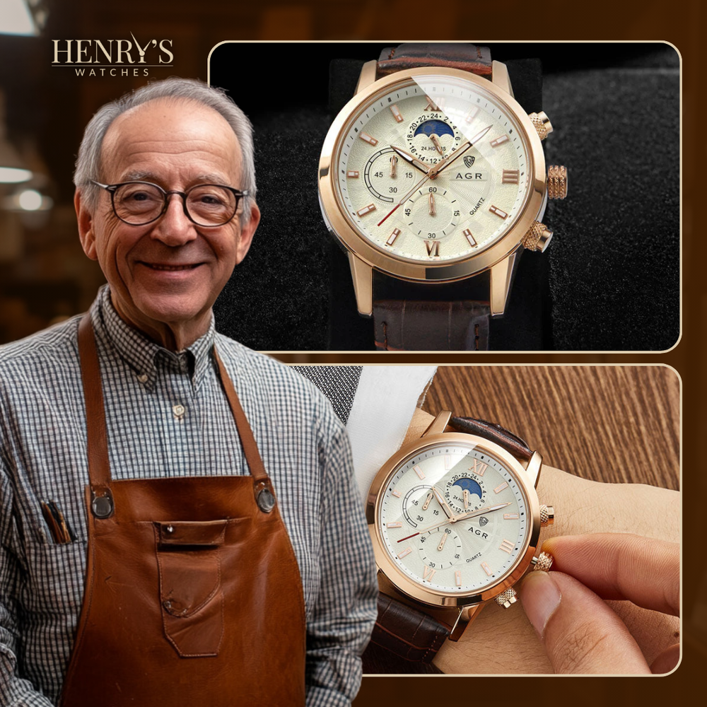 Harry Melbourne® - Luxurious Leather Quartz Watch