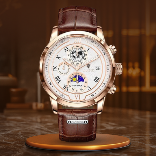 Premium Leather Strap Chronograph Watch™