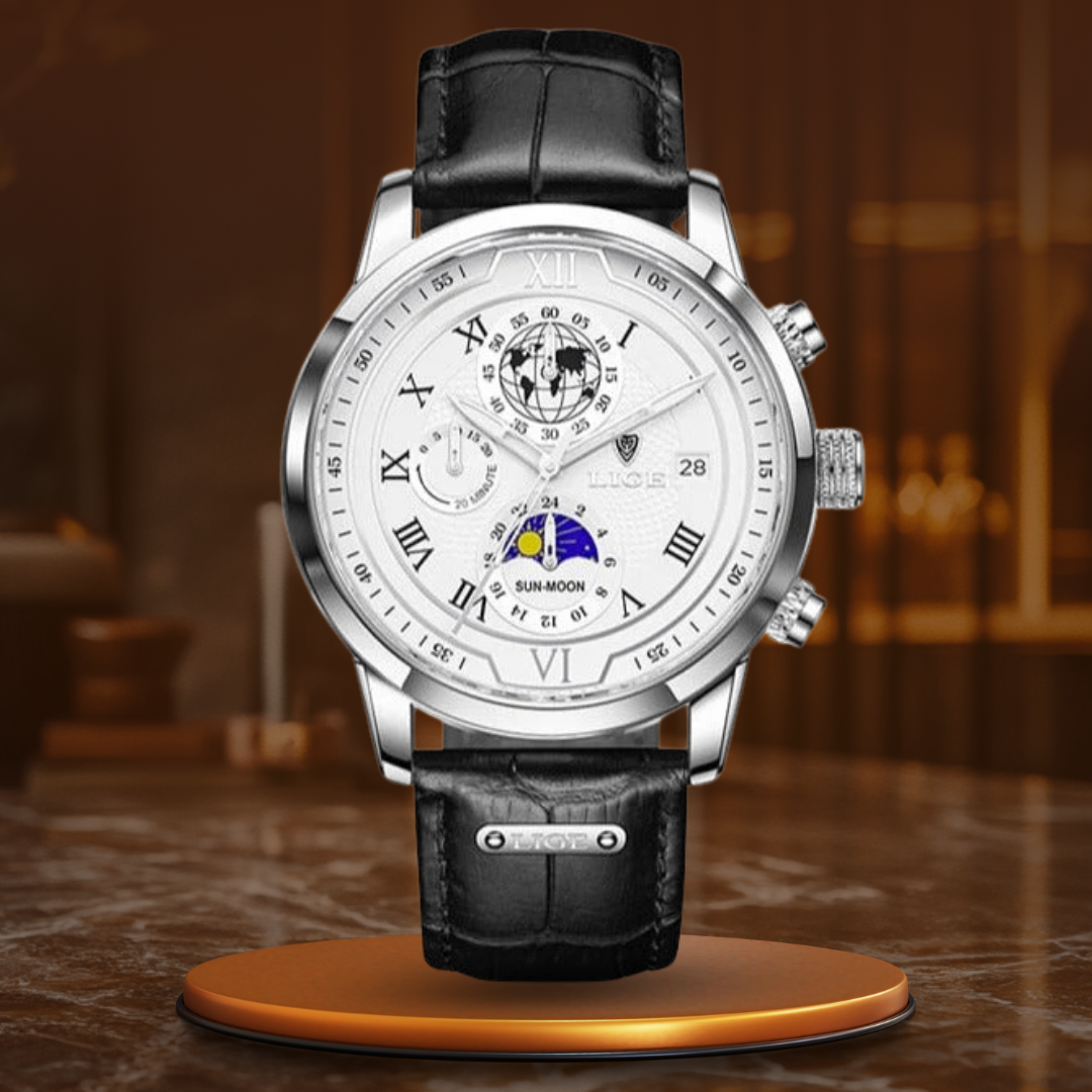 Premium Leather Strap Chronograph Watch™
