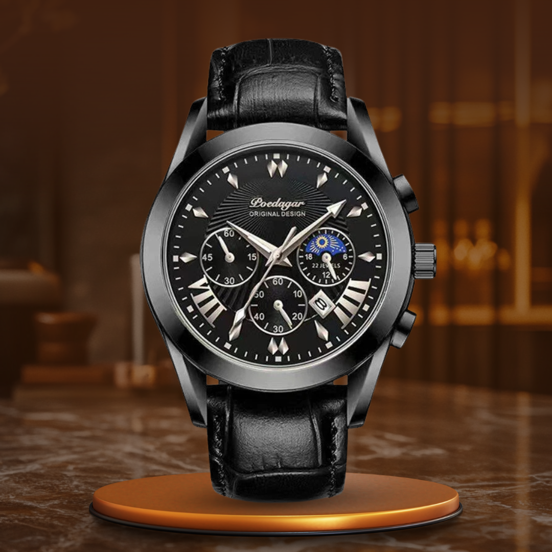 Elegant Leather Strap Luxury Watch™
