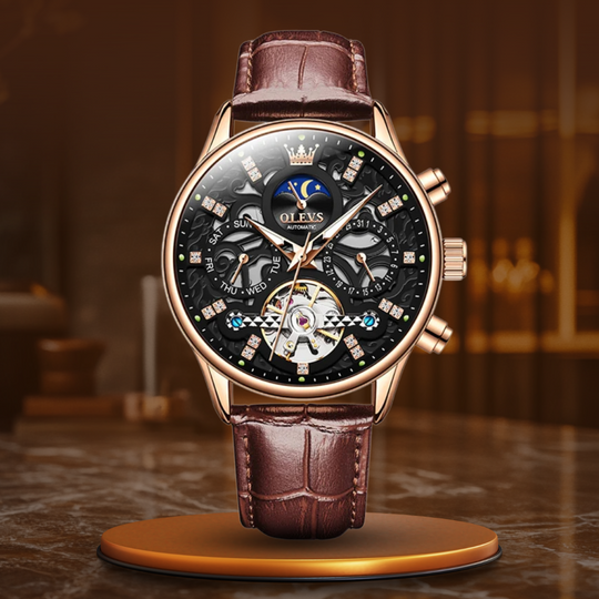 Harry Melbourne® - Mechanical Automatic Watch with Leather Strap