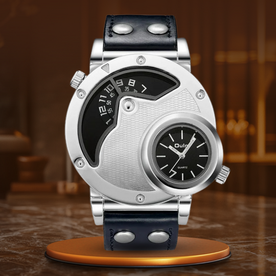 Harry Melbourne® - Multi-Time Zone Leather Band Watch