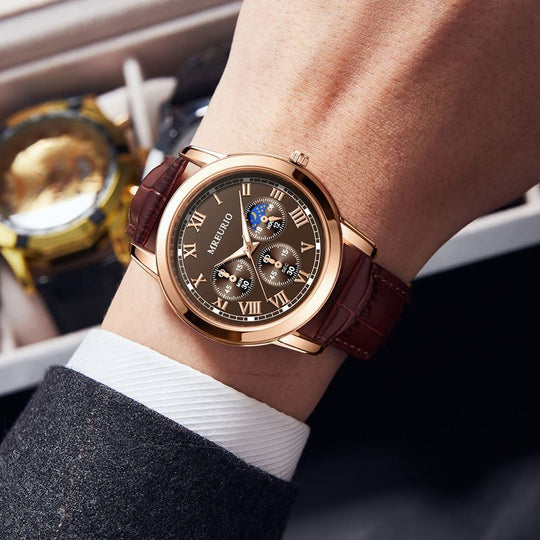 Gaetano™ | Casual Quartz Leather Watch