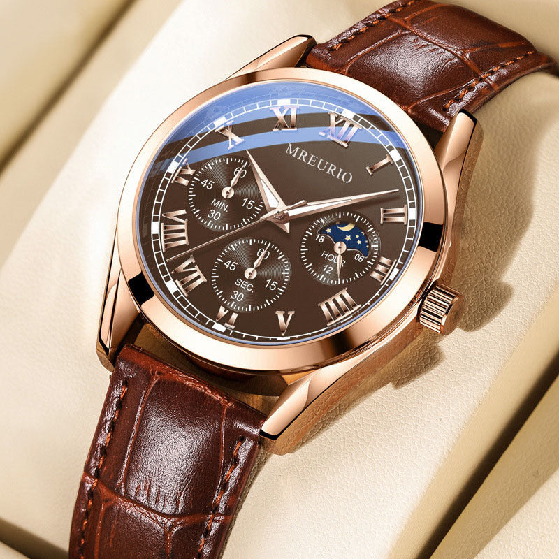 Gaetano™ | Casual Quartz Leather Watch