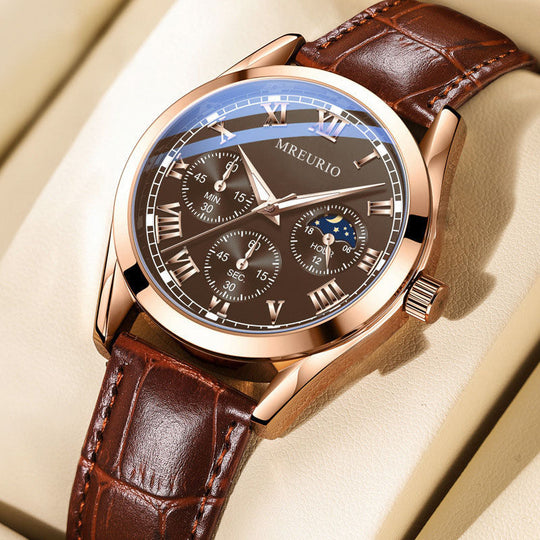 Gaetano™ | Casual Quartz Leather Watch