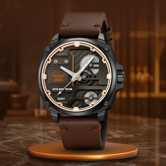 Quartz Leather Men's Watch™