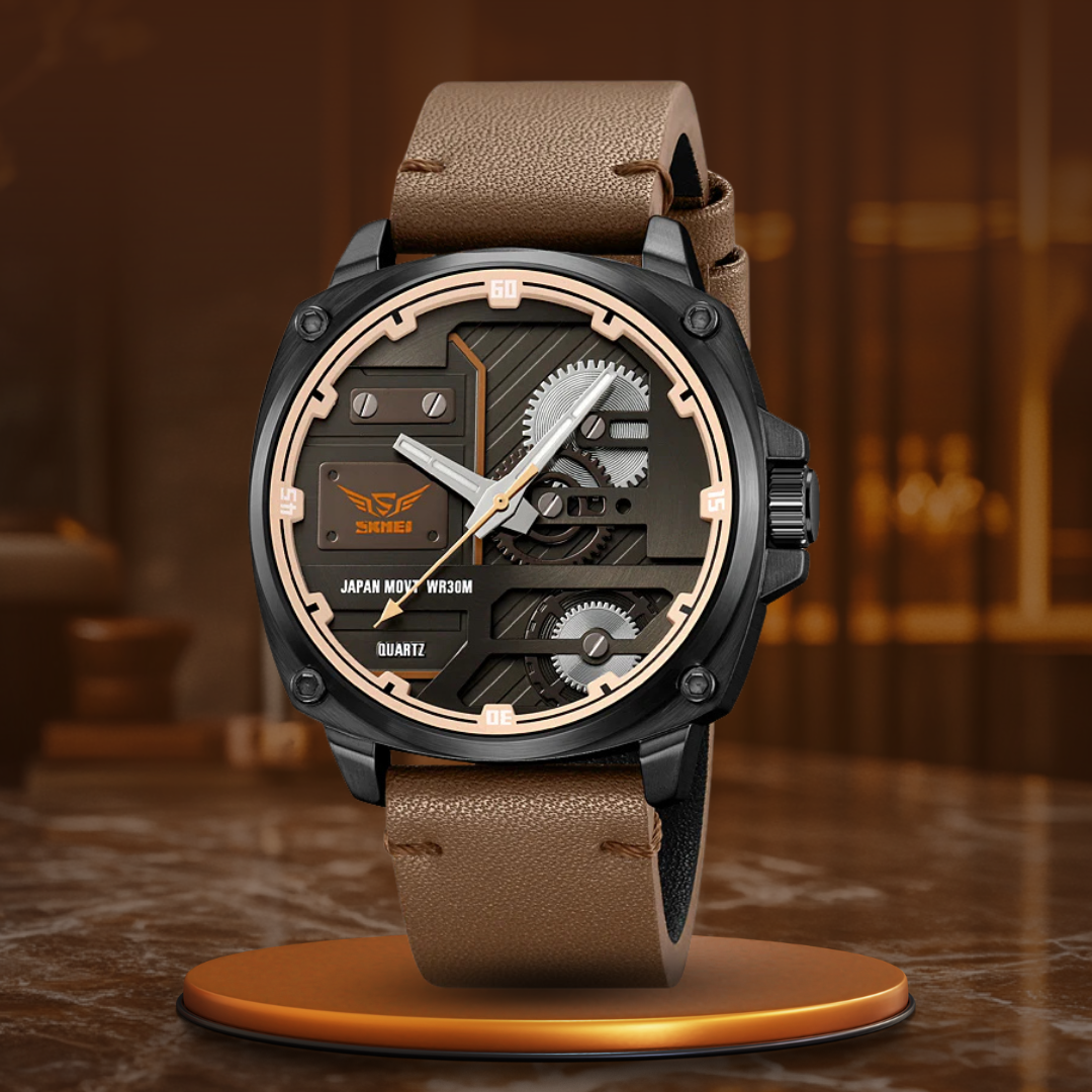 Quartz Leather Men's Watch™