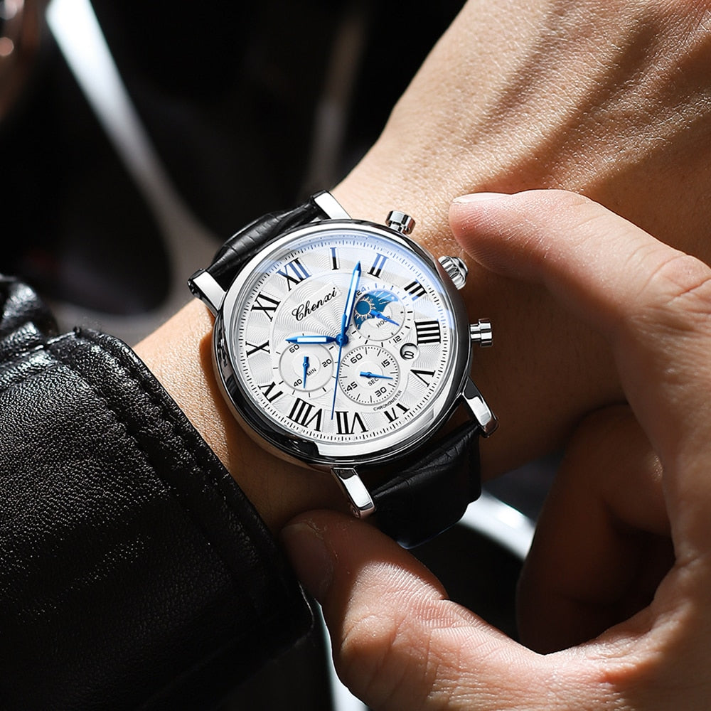Luxury Leather Strap Quartz Watch™