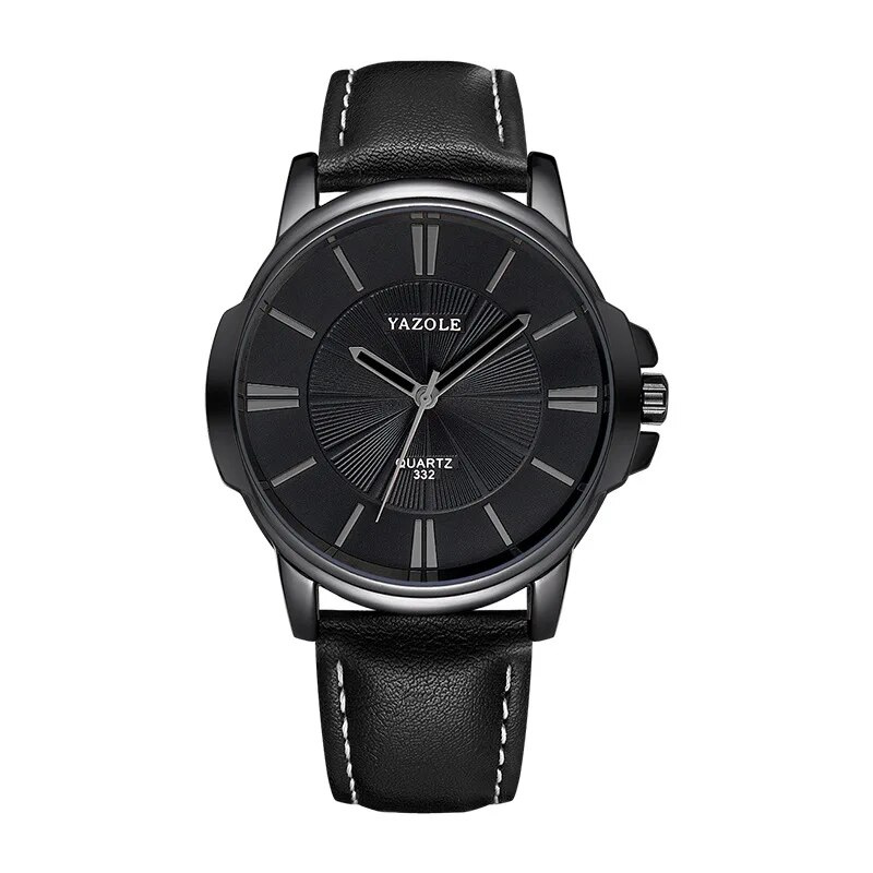 Andrew™ -Luxurious Blue Glass Leather Watch