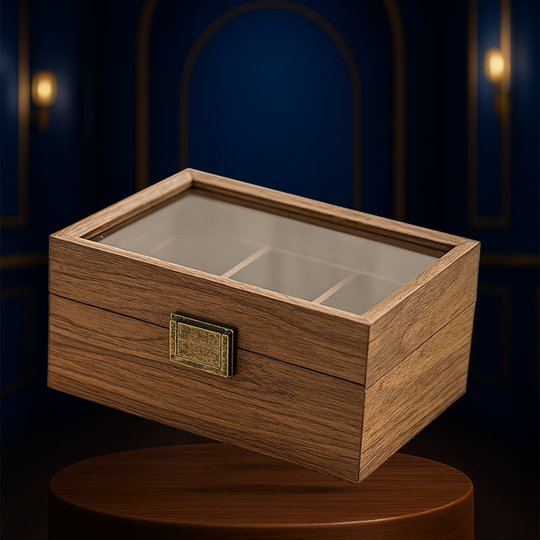 Marcellus | Octagonal Wooden Watch & Jewelry Display Case