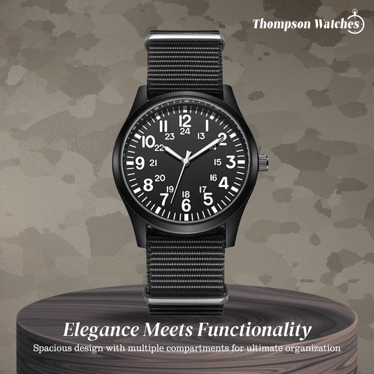 Nicolas | Luminous Field Watch with Tactical Strap
