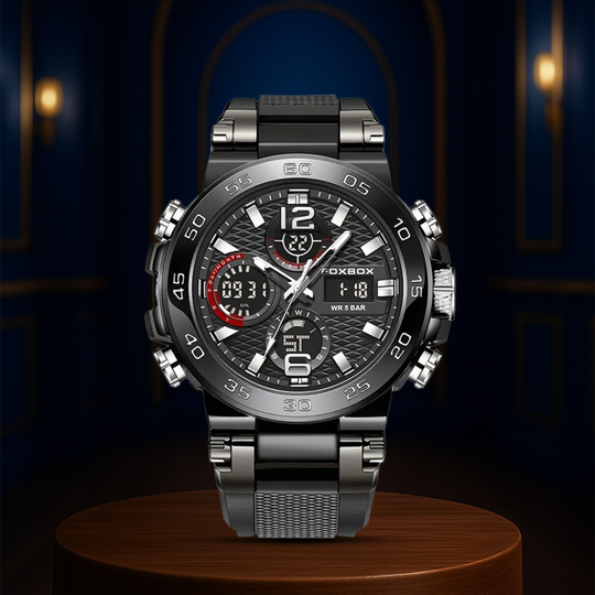 Nate | Men's Dual Display Digital Military Quartzwatch