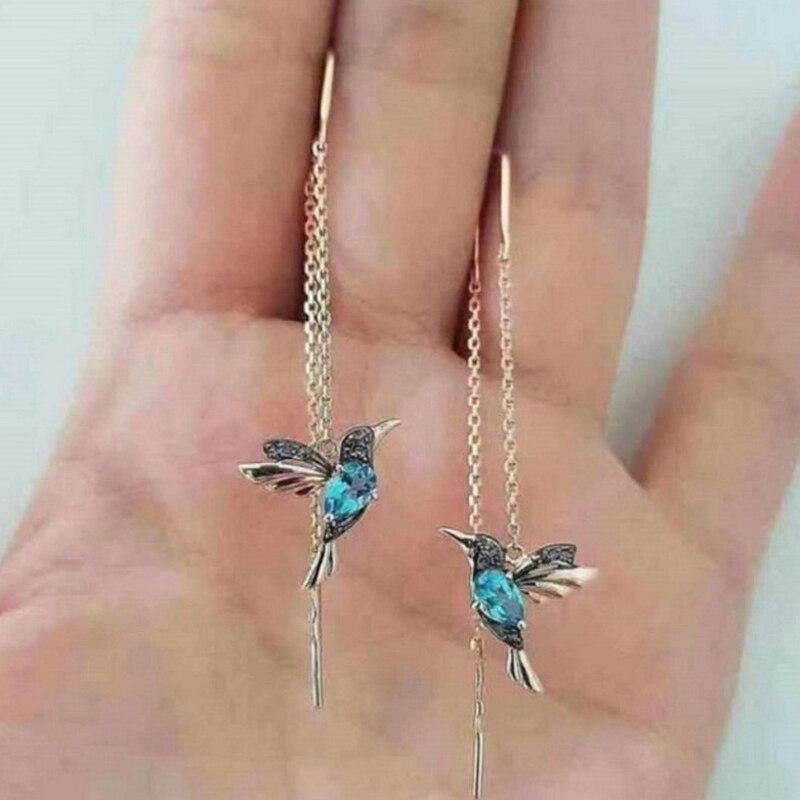 Kolibri enamel and zirconia earrings